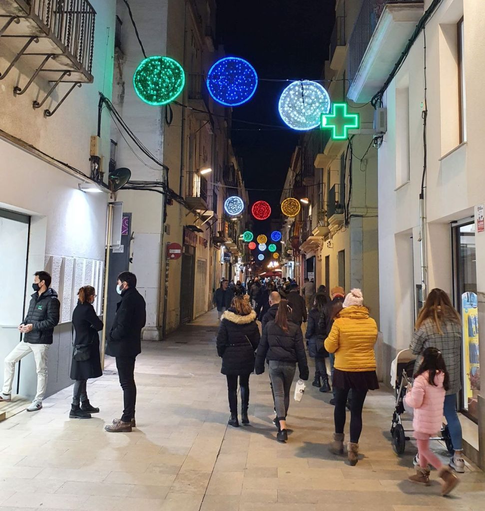 Carrer Sant Gregori, Vilanova i la Geltrú, Nadal 2020